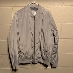 Old Navy Large Silver Bomber Jacket